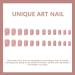 Square False Nails Short 24Pcs Wavy Fake Nails Short Nude Fake Nails Nails Fake Nail for Nails Art Acrylic Full Cover Nails Tips with Glue for Women Girls (French Multicolor Gradient) - Buy Online on GoSupps.com