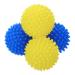 uxcell 4pcs Reusable Laundry Dryer Balls Vinyl Drying Balls for Reduce Wrinkles Static Fabric Softener Reduce Drying Time Save on Energy Blue and Yellow Blue yellow