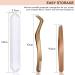 Gold Eyelash Applicator Tool Set for False Lash Clusters - 2 Pcs - Buy Online on GoSupps.com