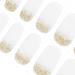 Danni & Toni Semi Cured Nail Wraps (Shine Bright) - 28 Stickers with Fine Gold Sparkles - Self-Adhesive Gel Nail Stickers - Buy Online on GoSupps.com