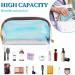 Holographic Makeup Bags - Waterproof Transparent & Dazzling Cosmetic Bags for Women & Teens - Portable & Stylish Storage for Brushes Pens & Gifts - Buy Online on GoSupps.com