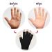 2 Pairs Moisturizing Fingerless Gloves for Dry, Rough, and Cracked Hands - Pink and Black - Buy Online on GoSupps.com
