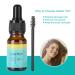 10ml Natural Castor Oil Hair Growth Serum - Essential Moisturizer for Eyebrow & Eyelash Nourishment | International Shipping - Buy Online on GoSupps.com