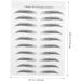 DOITOOL 30 sheets Hair-like Tattoos D Waterproof Imitation Sticker Brow False Temporary Eyebrow Eyebrows 21.5X14cmx3pcs Blackx3pcs - Buy Online on GoSupps.com