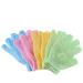 4 Pairs Shower Gloves Exfoliating Bath Gloves Body Scrub Exfoliator