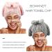 Microfiber Hair Drying Towel & Bamboo Drying Cap - Quick Dry Hair Turban Set for Women & Girls - 2 Pcs - Buy Online on GoSupps.com