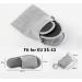 Comfysail Foldable Portable Towelling Slippers | Washable Grey | Travel Spa Hotel/Home Guest | Size 34-43 - Buy Online on GoSupps.com