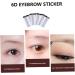 SKISUNO Authentic Eyebrows 5pcs Temporary Makeup Bionic D False Eyebrows Eyebrow Sticker Tattoos Shaping Stickers Transfers - Buy Online on GoSupps.com