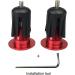 Platt Aluminum Bicycle Bar End Plugs - Red (One Pair) | Handlebar Cap for Road, Mountain, BMX Bikes - Buy Online on GoSupps.com