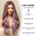 Ombre Purple Wig for Women - Long Wavy Heat Resistant Purple Wig with Dark Brown Roots for Costumes & Daily Wear - Buy Online on GoSupps.com