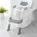 Potty Training Seat with Step Stool Ladder,SKYROKU Potty Training Toilet for Kids Boys Girls Toddlers-Comfortable Safe Potty Seat with Anti-Slip Pads Ladder (Grey) Gray