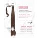REECHO Long Straight Wrap Around Ponytail Extension - Ginger Brown 34 Inch | Synthetic Hairpieces for Women - Buy Online on GoSupps.com