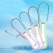 Buy Reusable Double-Sided Tongue Scraper for Adults - Plastic Hygiene Cleaning Brush with Non-Slip Handle | Fresh Breath Tool - Light Green - Buy Online on GoSupps.com
