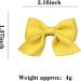 KERTFGOKU Yellow Hair Bows Clips for Girls - 2 PCS Cotton Ribbon Non Slip Hair Accessories for Baby Girls and Toddlers - Buy Online on GoSupps.com