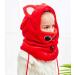 Happy Cherry Kids Ski Balaclava & Scarf - Thermal Winter Hat for Boys & Girls (Ages 2-12) in Red | Neck Protection Cartoon Hood for Outdoor Cycling - Buy Online on GoSupps.com