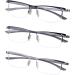 Eyekepper Lightweight Half Rim Reading Glasses - 3 Pieces Mix for Men & Women (+2.75 Strength) - International Shipping Available - Buy Online on GoSupps.com