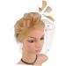 TOVINANNA 1pc Mesh Head Flower Woman Headwear Feather Hair Band Hair Supply Wedding Headwear Feather Hairpin Hair Accessory Women Headdress Female Party Headdress Bridal Headdress One Size Golden - Buy Online on GoSupps.com