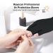 RAYOCON UV Gloves for Nail Lamp | UPF50+ UV Protection Fingerless Gloves | Black Manicure Gloves for Nail UV Light - Buy Online on GoSupps.com