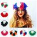 Stretch Rose Flower Headband Mexican Floral Headband Flower Head Crown Floral Hair Wreath Flower Garland Headband White Blue Red - Buy Online on GoSupps.com