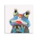 Yidepot Frog Pictures Wall Decor Print: Feminine Red Lips Long Eyelash Frog Desk Paintings for Living Room Decor for Women Modern Farmhouse-Decor for the Home with Frame and Ready to Hang (30x30CM) 30x30CM Feminine Frog