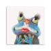 Yidepot Frog Pictures Wall Decor Print: Feminine Red Lips Long Eyelash Frog Desk Paintings for Living Room Decor for Women Modern Farmhouse-Decor for the Home with Frame and Ready to Hang (60x60CM) 60x60CM Feminine Frog