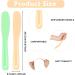 Large Cosmetic Spatula 10 Pcs Multipurpose Jelly Mask Applicator Plastic Face Makeup Spatula Reusable Beauty Spatula Skincare Tools Makeup Scoop DIY Mask Mixing and Sampling Spoon (Yellow & Green) - Buy Online on GoSupps.com