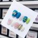 Handmade Long and Short Nail Patches for Artificial Nail Enhancement(Color:19551 Size:M)