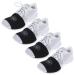 THE DANCESOCKS - 100% USA Made Over Sneaker Dance Socks, Smooth Floors (4 Pair Packs) Black/Black/Black/Black