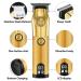 Professional Rechargeable Hair Clippers for Men - Cordless Electric Haircut & Beard Trimmer (Gold with Box - Buy Online on GoSupps.com
