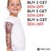 TONY RAY Temporary Tattoo Sleeve for Kids 5-7Y - Premium Waterproof Full Arm Design by Real Tattoo Artists - Zombies Theme - Buy Online on GoSupps.com