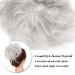 Shop Tess Hair Part Dutt Hair Tie - Silver Gray Hair Extensions for Women | 45g Smooth Shaped Updos - Affordable International Shipping - Buy Online on GoSupps.com