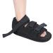 Postoperative recreational shoe adjustable medical gate for postoperative or operational support broken foot or toe stress fractures bales or hammer toe (L-black) l Black
