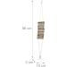Relaxdays Bird Toy Ladder Set of 2 | Natural Wood Bird Cage Accessories for Budgies & Canaries - Buy Online on GoSupps.com