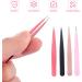 Beaupretty Professional Tweezers Set 4 Tips for Ingrown Hair & Eyebrow Removal | Leather Mixed 9.5x1.5cm - Buy Online on GoSupps.com