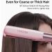 Locks 2 in 1 Smoothing Iron - 20s Quick Heating Titanium Plates 3D Floating Panel LCD Display Adjustable 130 C-230 C - Pink | International Shipping Available - Buy Online on GoSupps.com