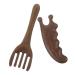 Vaguelly 2pi ces Peigne Grattoir Pour Chevelu Bois De Santal Masseur Chevelu Avec Conception De Grattage Nez Pour Soin Capillaire Quotidien