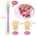 Yhzmy Nail Art Tools - 2 Pcs Double Head Ombre Sponge Brushes with 8 Replacement Heads for UV Gel & Nail Design - Buy Online on GoSupps.com