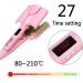 Ceramic Big Wave Hair Curlers - Digital Display 3 Tubes Hair Waver Iron for Quick Styles (Pink) - International Shipping Available - Buy Online on GoSupps.com