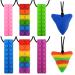 Silicon Block Beißring 8 pieces Sensory Silicon Beißring Set for children with boys girls ADHD autism biting silicone teeth trailers food quality silicone security