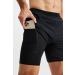 Fabletics Men's The Fundamental Short (Lined) - Black, XL | 7 Inseam, Lightweight Athletic Shorts for Workout, Running, Gym, Yoga - Buy Online on GoSupps.com