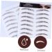 VINTORKY False Eyebrow 4pcs Eyebrow Stickers Water Proof Stickers Eyebrows Tattooed 6d Hair-like Eyebrows Stickers Shaper - Buy Online on GoSupps.com
