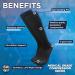 OrthoSleeve Medical Grade Compression Socks 15-20 mmHg for Men & Women - X-Large Black for Circulation Support Leg Fatigue & Travel - Buy Online on GoSupps.com