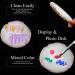 150Pcs Stiletto Nail Swatch Sticks with Ring - Clear UV Gel Polish Sample Display for Manicure Design Practice and Mixing Pigment Colors - Salon & DIY Nail Art Tools - Buy Online on GoSupps.com