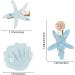 Freemlose 20-Piece Sea Hair Clips Set | Colorful Shell & Starfish Hair Accessories for Girls | Children's Hair Decorations - Buy Online on GoSupps.com
