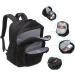 Abshoo Classical Basic Travel Backpack - Water Resistant School Bookbag in Black - Buy Online on GoSupps.com
