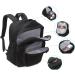 Abshoo Classical Basic Travel Backpack - Red | Water Resistant School Bookbag - Buy Online on GoSupps.com