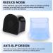 AIEX 12 Pairs High Heel Protectors - Black & Clear Semicircle Caps for Grass & Gravel - 6 Sizes for Stable Walking - Ideal for Weddings & Outdoor Activities - Buy Online on GoSupps.com