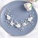 HEREAD Flower Bride Wedding Hair Vine Pearl Headband - Rhinestone Hair Accessory for Women/Girls (Silver) - Buy Online on GoSupps.com
