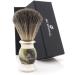 JAG Shaving Razor brush - shaving brush made of real roof hair - Jag's Lee Range - Green Hornimitation - Razor brush - matching your razor planer