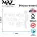 Restroom Wall Decal Sticker - If You Miss Clean The Piss | Black Vinyl | 8h | MAZ-432 - Buy Online on GoSupps.com
